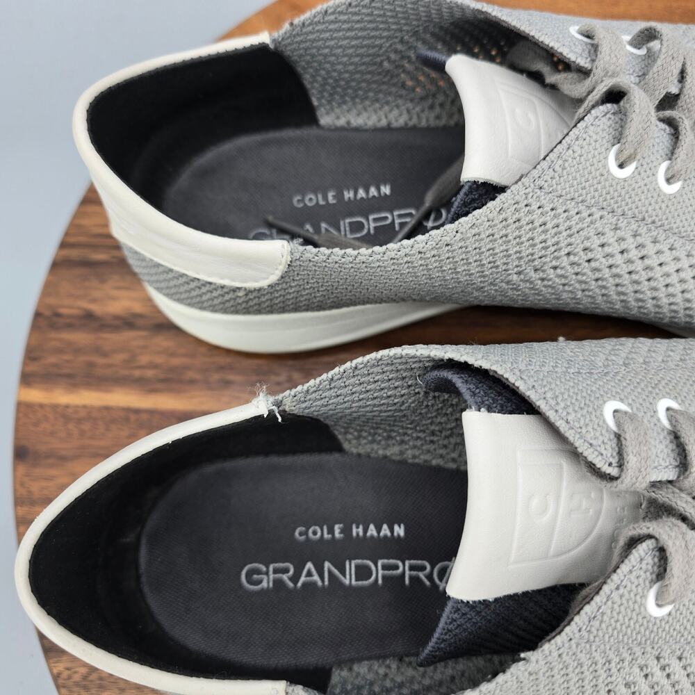 Cole Haan Shoes Mens 11 M Gray Knit Grandpro Stitchlite Athletic Tennis Sneakers - Picture 6 of 8